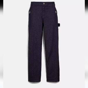 NWT Coach Carpenter Demin women jeans size 0